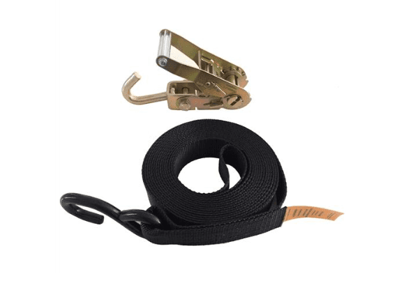 Boat tie down S Hook with swivel J hook Ratchet buckle 35mmx6MxLC650kg