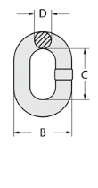 Chain Regular Link Galvanised Cut Length Per METRE - Image 2