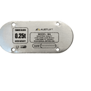 Data Plate Chain Block W4