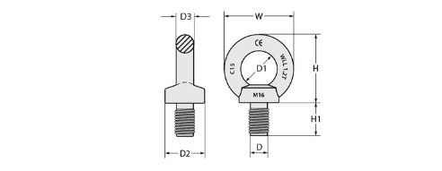 Eye Bolt DIN580 Zinc - Image 2