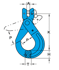 G100 Self Lock Hook Clevis Yoke - Image 2