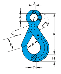 G100 Self Locking Hook Eye Yoke - Image 2