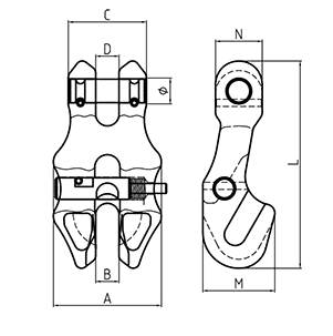 G100 Shortening Clutch with Safety Pin - Image 2