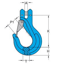 G100 Sling Hook Clevis w/Latch Yoke (Call for Stock) - Image 2