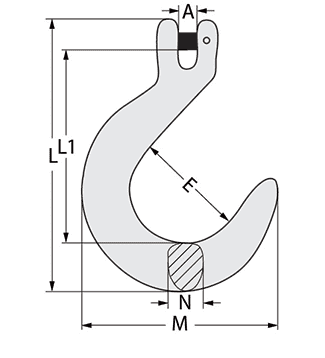 G80 Foundry Hook Clevis Type FE - Image 2