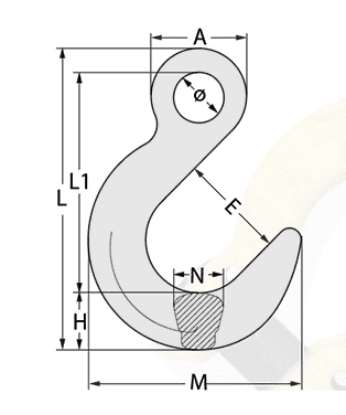 G80 Foundry Hook Clevis Type FE - Image 3