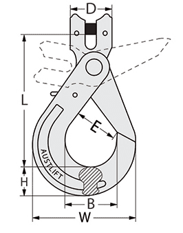 G80 Safety Hook Clevis Type LC - Image 2