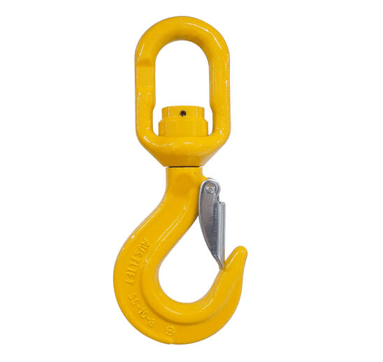 G80 Swivel Hook with Safety Catch Ball Bearing Type SS