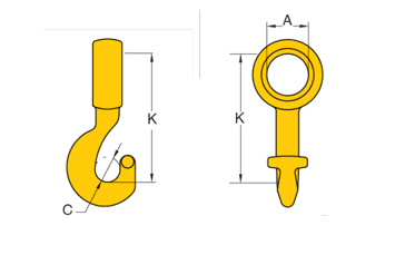 G80 Twist Eye Choke Hook Yoke - Image 2