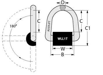 G80 Weld On Lifting Point Type WP - Image 3