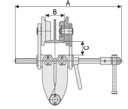 Girder Clamp Trolley 1T - Image 3