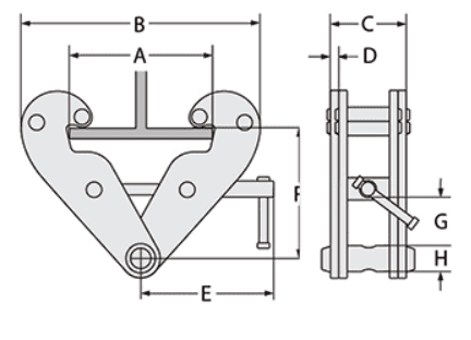 Girder Clamps Black - Image 2