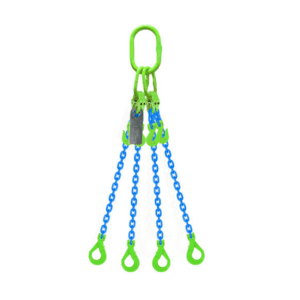Grade 100 Chain Sling 10mm 4leg Effective Length C/W Clevis Type Grab Shortner And Clevis Self Locking Hook Tested