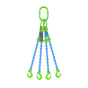 Grade 100 Chain Sling 13mm 4leg Effective Length C/W Clevis Type Grab Shortner And Clevis Sling Hook Tested
