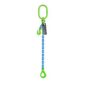 Grade 100 Chain Sling 10mm 1leg Effective Length C/W Clevis Type Grab Shortner And Clevis Self Locking Hook Tested