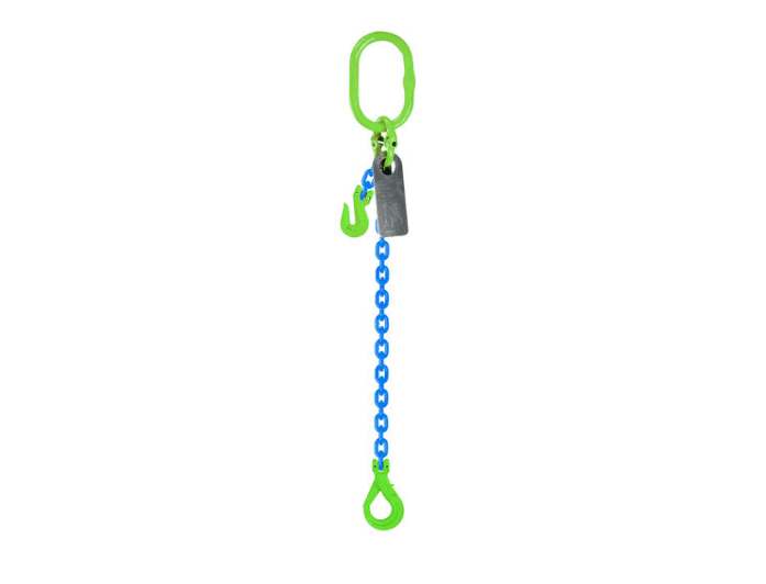 Grade 100 Chain Sling 10mm 1leg Effective Length C/W Clevis Type Grab Shortner And Clevis Self Locking Hook Tested