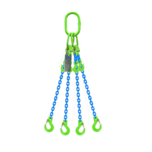 Grade 100 Chain Sling 6mm 4leg Effective Length C/W Clevis Type Grab Shortner And Clevis Sling Hook Tested