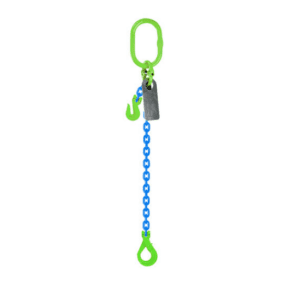 Grade 100 Chain Sling 8mm 1leg Effective Length C/W Clevis Type Grab Shortner And Clevis Self Locking Hook Tested