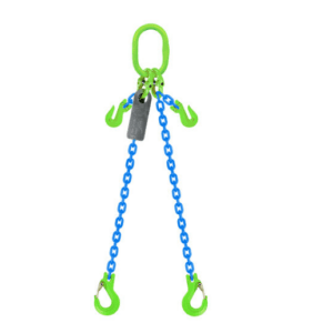 Grade 100 Chain Sling 8mm 2leg Effective Length C/W Clevis Type Grab Shortner And Clevis Sling Hook Tested