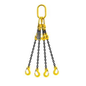 Grade 80 Chain Sling 10mm 4leg Effective Length C/W Clevis Type Grab Shortner And Clevis Sling Hook Tested