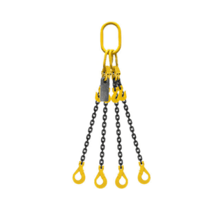 Grade 80 Chain Sling 13mm 4leg Effective Length C/W Clevis Type Grab Shortner And Clevis Self Locking Hook Tested