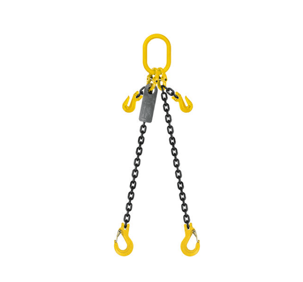Grade 80 Chain Sling 6mm 2leg Effective Length C/W Clevis Type Grab Shortner And Clevis Sling Hook Tested