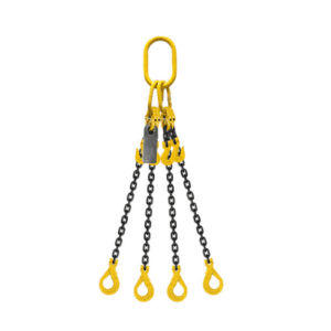 Grade 80 Chain Sling 6mm 4leg Effective Length C/W Clevis Type Grab Shortner And Clevis Self Locking Hook Tested