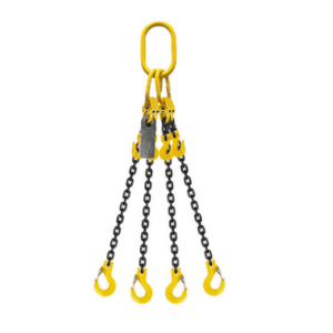 Grade 80 Chain Sling 7mm 4leg Effective Length C/W Clevis Type Grab Shortner And Clevis Sling Hook Tested