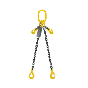 Grade 80 Chain Sling 8mm 2leg Effective Length C/W Clevis Type Grab Shortner And Clevis Self Locking Hook Tested