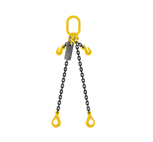 Grade 80 Chain Sling 8mm 2leg Effective Length C/W Clevis Type Grab Shortner And Clevis Self Locking Hook Tested