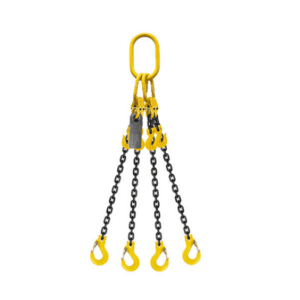 Grade 80 Chain Sling 8mm 4leg Effective Length C/W Clevis Type Grab Shortner And Clevis Sling Hook Tested