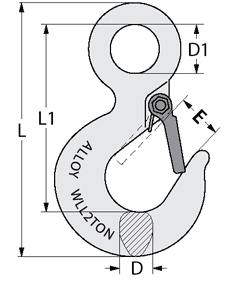 Hoist Hook Alloy Eye - Image 3