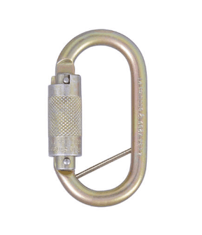 Karabiner Steel Quarter Turn Locking Gate Opening 17mm Captive Pin