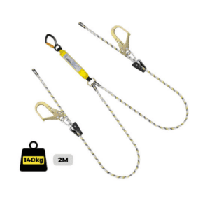 Kernmantle Rope Sharp Edge Double D/A Snap & Scaffold Hook AS 1891.5