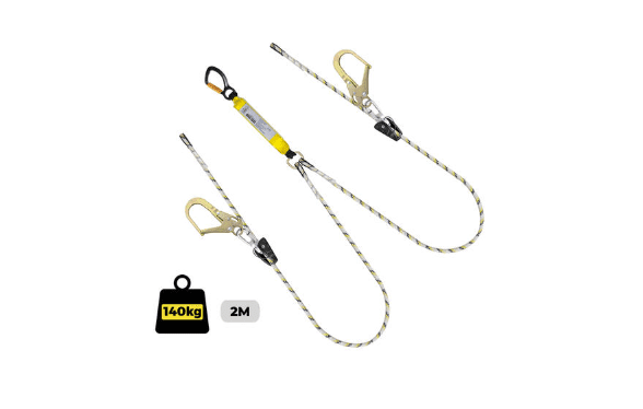 Kernmantle Rope Sharp Edge Double D/A Snap & Scaffold Hook AS 1891.5