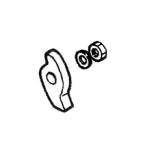 L/Block Brake Pawl C/W NUT & WASHER