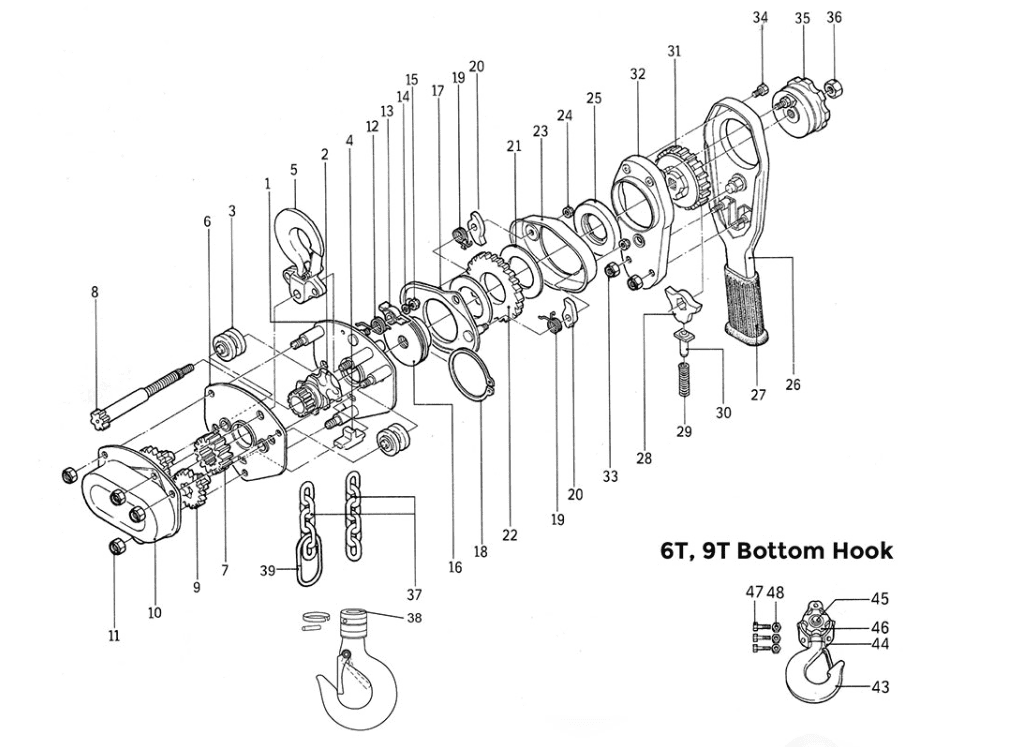 L/Block Pinion Nut - Image 2