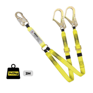 Lanyard Double Adjustable Snap/Scaffold Hook Complies to AS 1891.5
