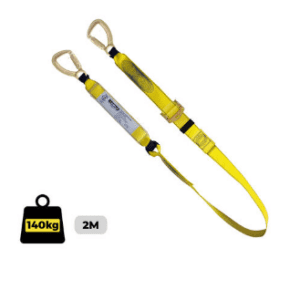 Lanyard Single Adjustable Triple Action Hooks Complies AS 1891.5 1M-2M adjustable length