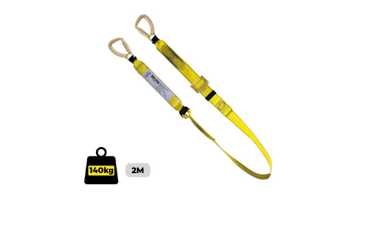 Lanyard Single Adjustable Triple Action Hooks Complies AS 1891.5 1M-2M adjustable length