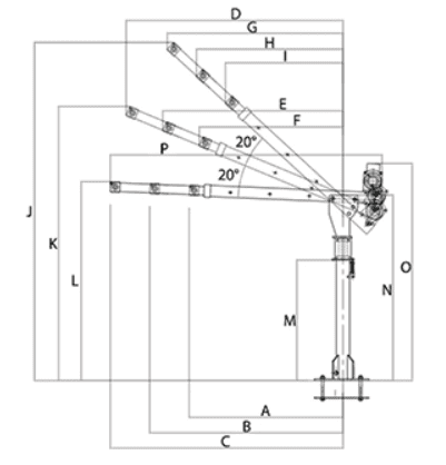 Mini Crane 400kg – 2M Lifting Height - Image 2