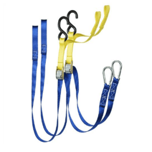 Motor Bike Tie Down C/W Snap & S Hook (Pair) 25mm LC250KG