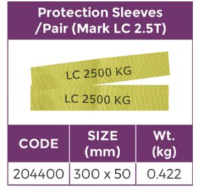 Protecting Yellow Sleeves for 300MM x50MMM forRTD per pair ( Marked with LC 2500kg) 2500kg - Image 2