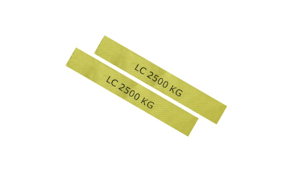 Protecting Yellow Sleeves for 300MM x50MMM forRTD per pair ( Marked with LC 2500kg) 2500kg