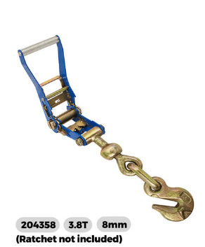RTD Tail piece Grab Hook 8mm/LC3800kg - Image 2