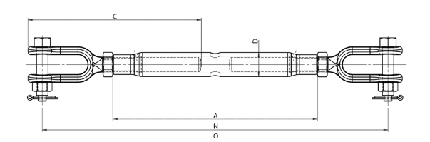 Rigging Screw Grade L Jaw Jaw - Image 2