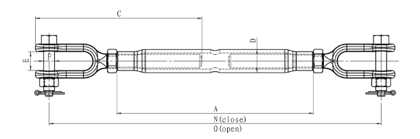 Rigging Screw Grade S Jaw Jaw - Image 2