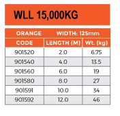 Round Sling 15T Orange - Image 2