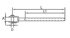 S/S Terminal Swage Jaw End G316 - Image 2