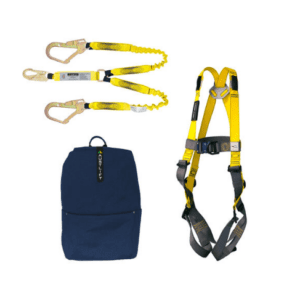Scaffolders Kit with Harness Lanyard snap and scaffold hooks